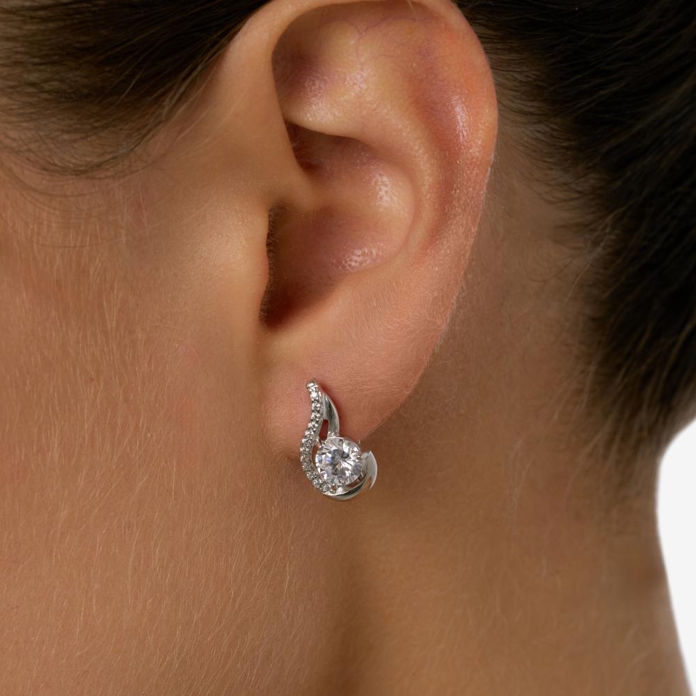 Серебряные серьги  ДИ94-120-00013-1