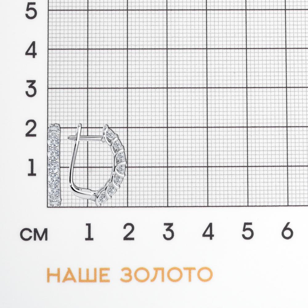 Золотые серьги Альтеза из красного золота 585 пробы А920321Б