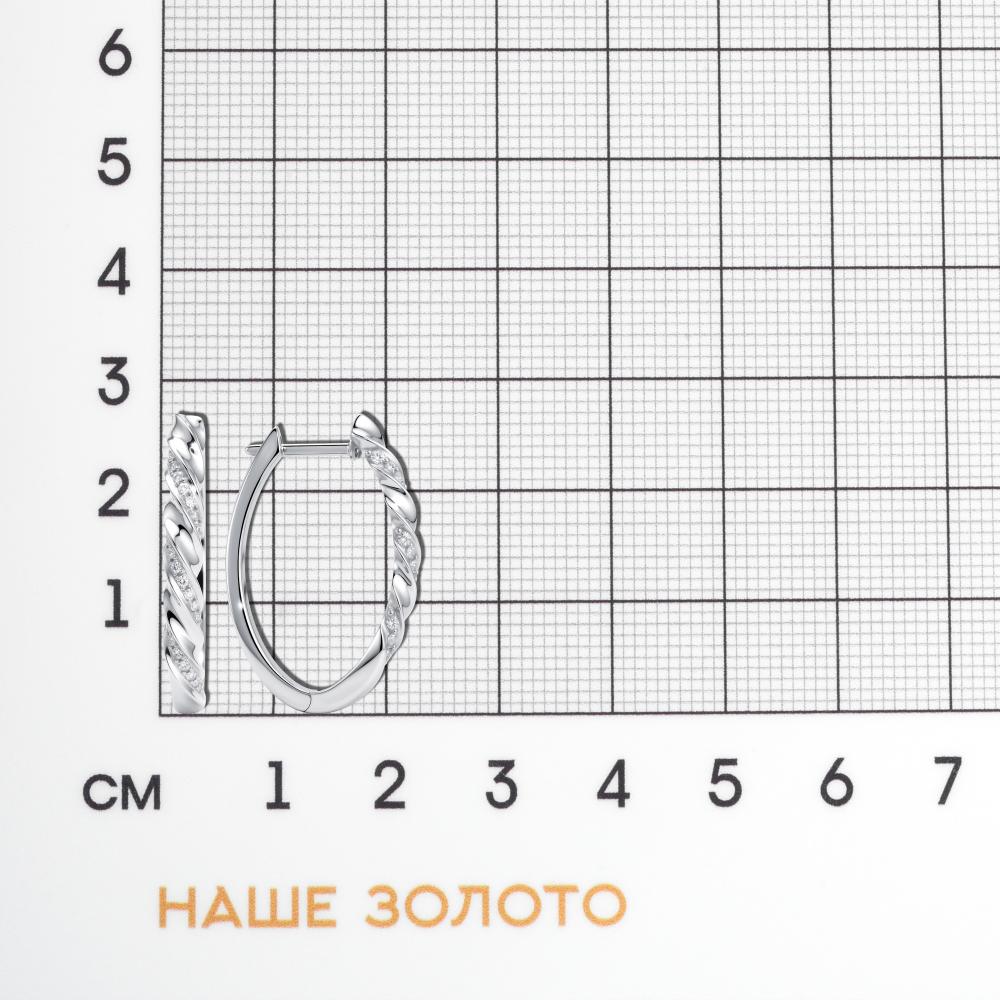 Золотые серьги Альтеза из красного золота 585 пробы А920324Б