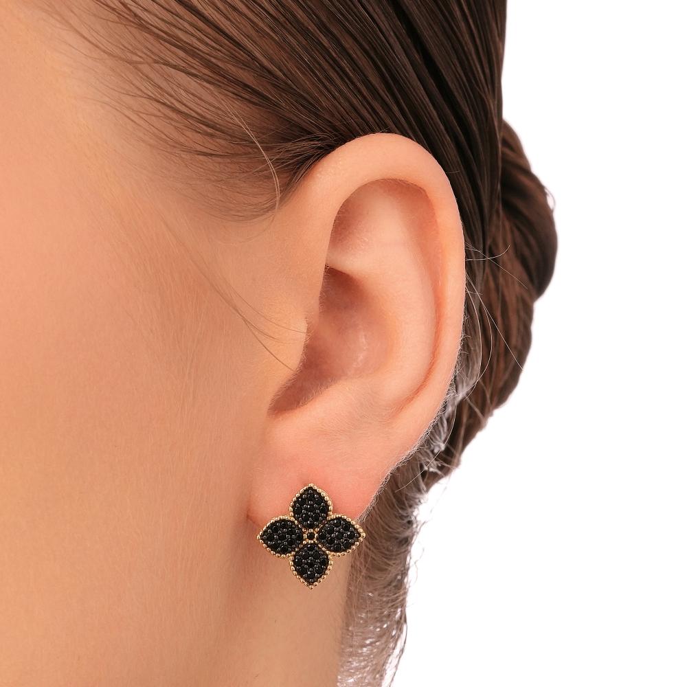Золотые серьги Золотая подкова из красного золота 585 пробы ЯВ903-00221-30-00-21-00