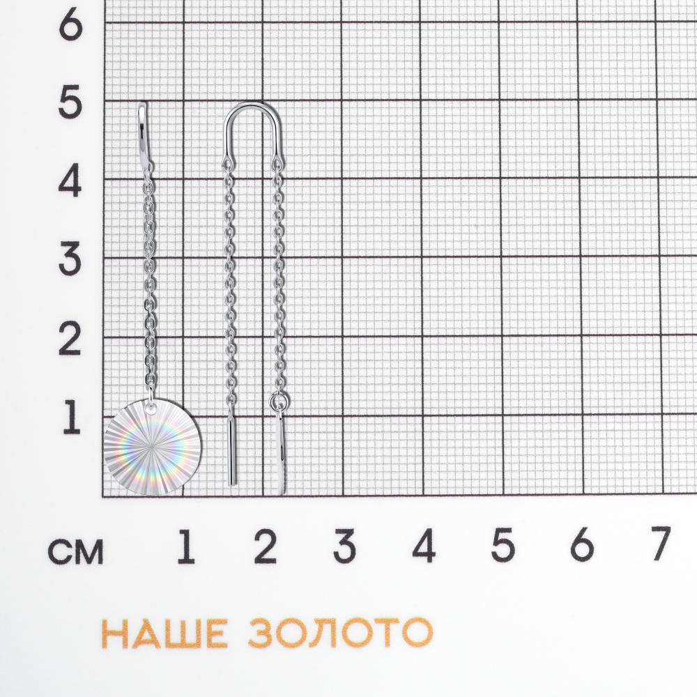Серебряные серьги протяжки Вероника 3ВС603-5045