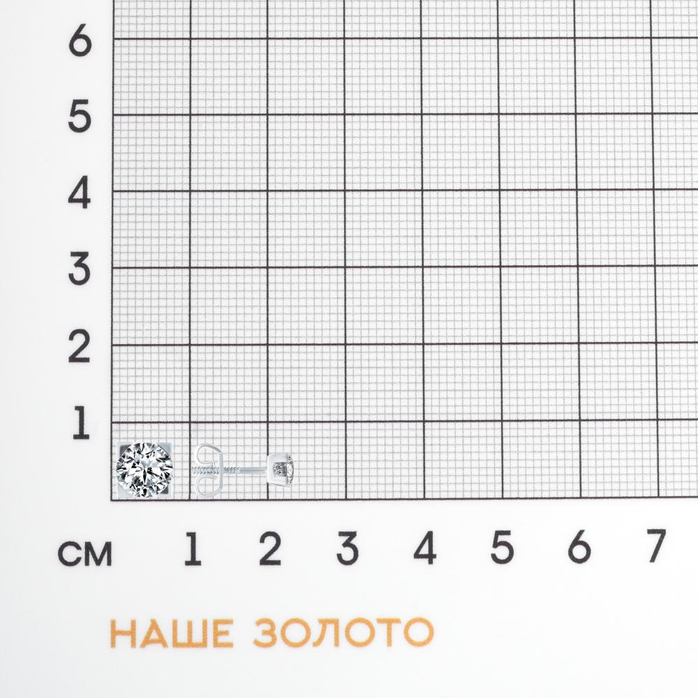 Золотые серьги гвоздики Ивел из красного золота 585 пробы ИВЕ116-301-30-В