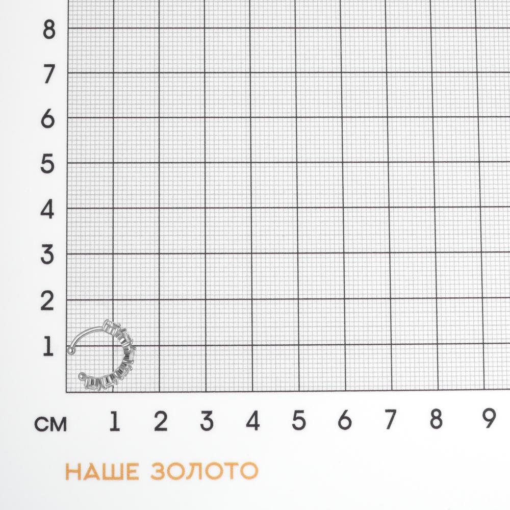 Серебряные серьги полупара Иллада 2ИС122407