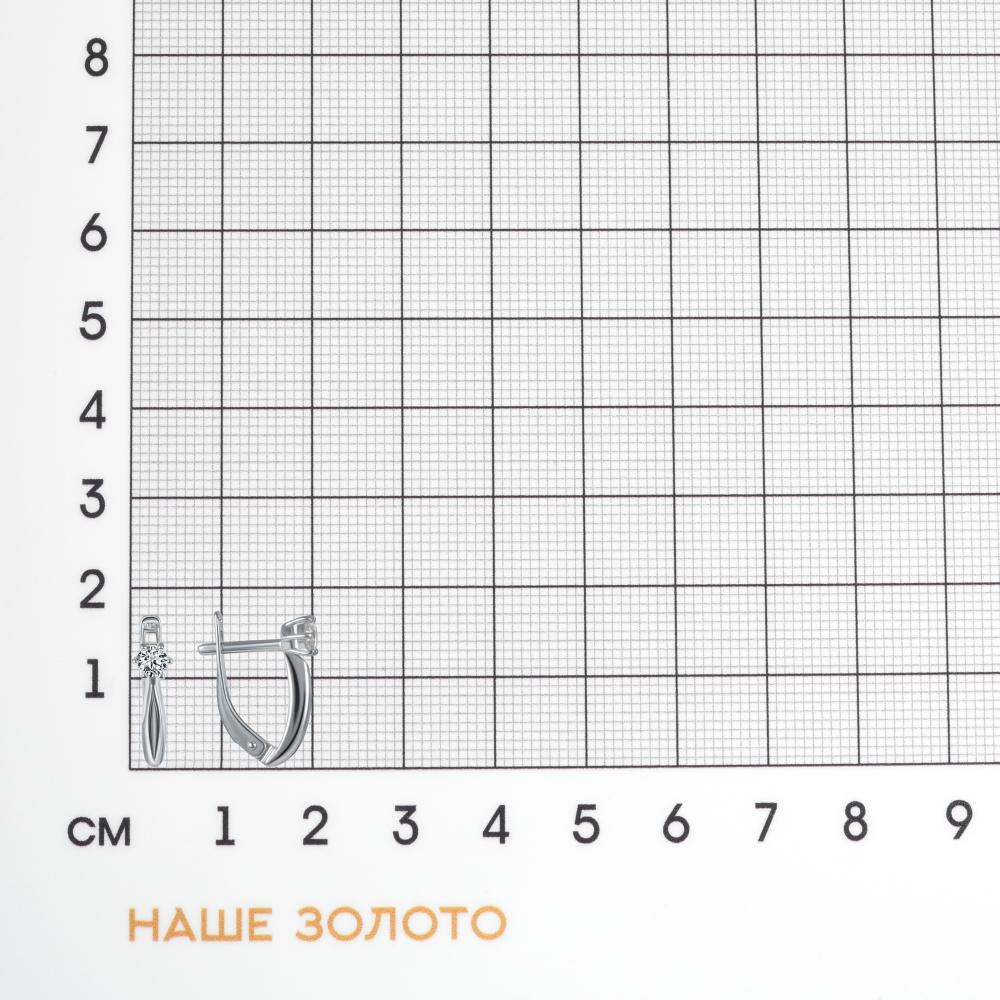 Серебряные серьги Sokolov ДИ94-120-01376-1