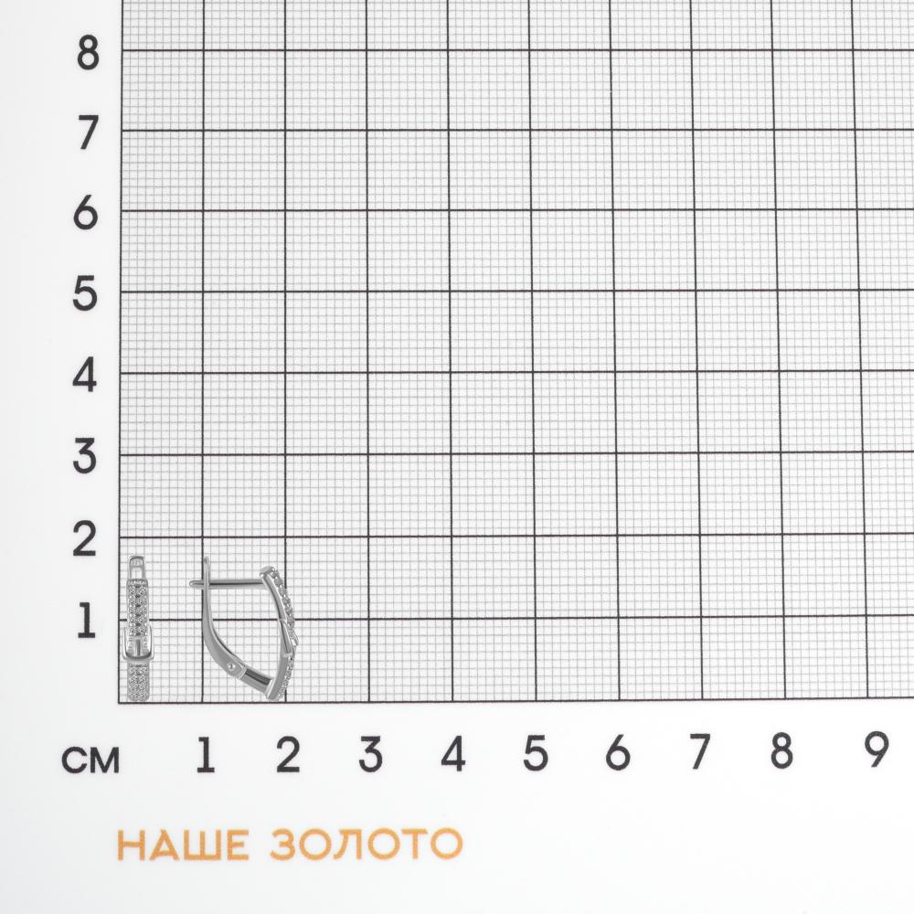 Серебряные серьги Sokolov ДИ94-120-00792-1