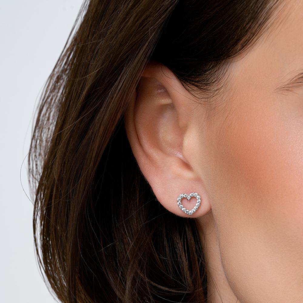 Серебряные серьги гвоздики  ДИ94-122-02257-1