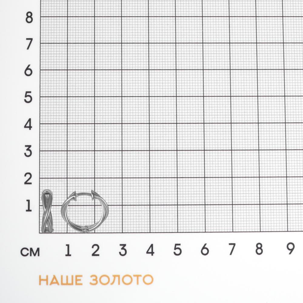 Серебряные серьги конго Sokolov ДИ94-120-01570-1