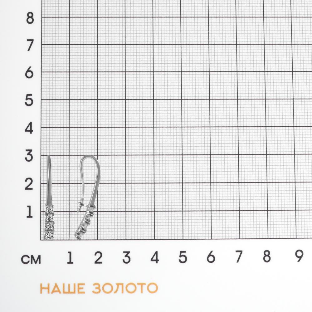 Серебряные серьги Sokolov ДИ94-120-00866-1
