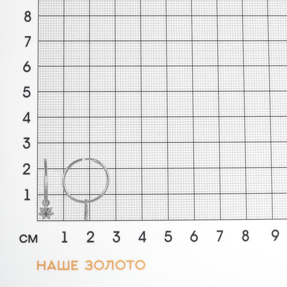 Серебряные серьги конго Иллада 2ИС124002