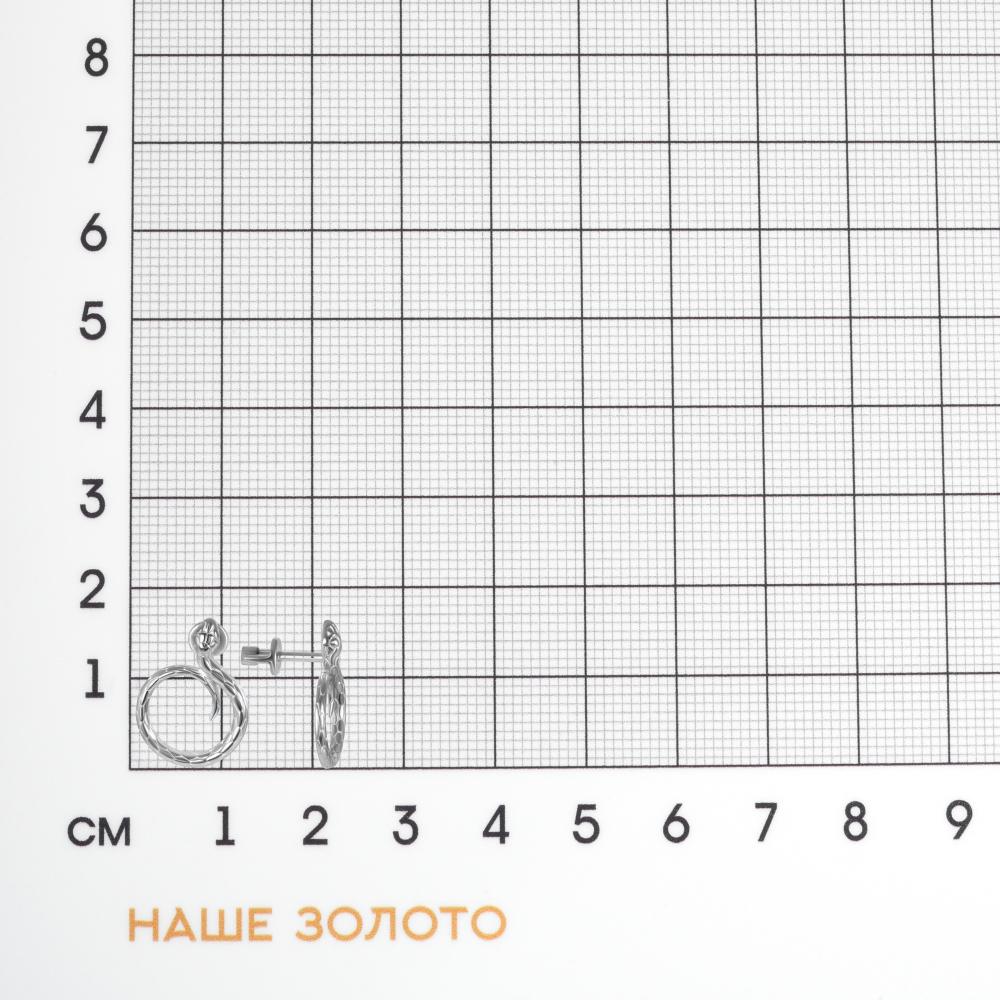 Серебряные серьги гвоздики Sokolov ДИ94027056