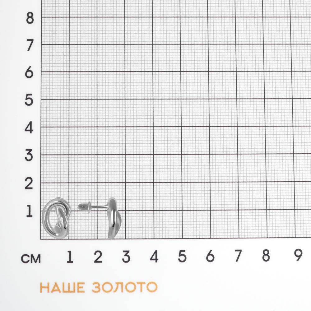 Серебряные серьги гвоздики Талант ТБ12-72-0000-80406