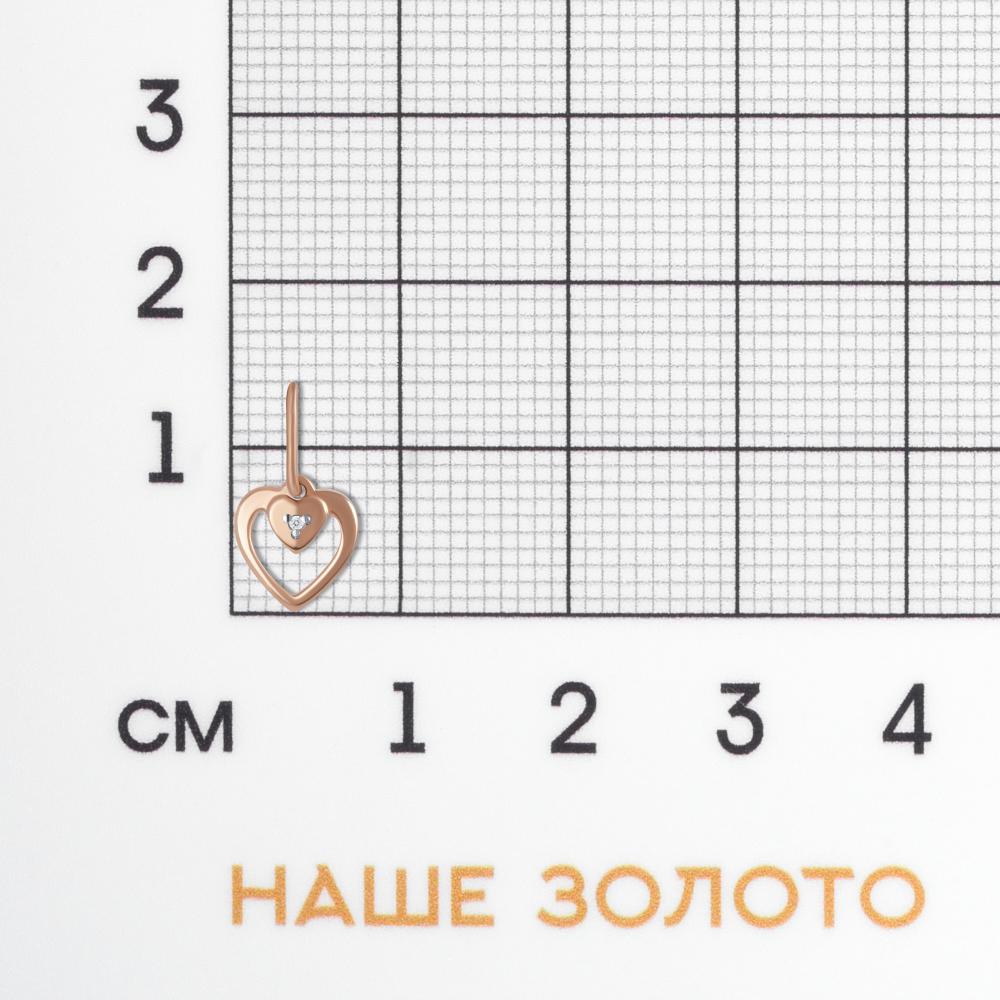 Золотая подвеска Efremof из красного золота 585 пробы ЮПП1317474