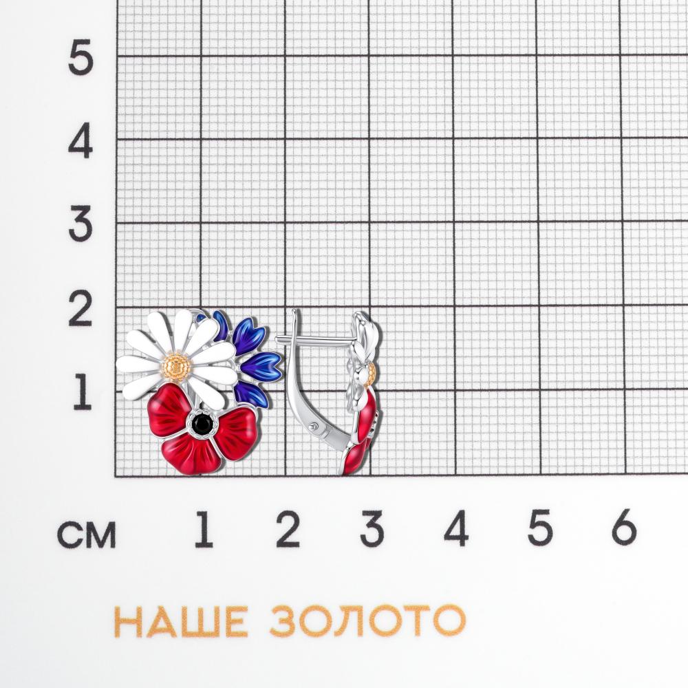 Серебряные серьги Sokolov ДИ94027776