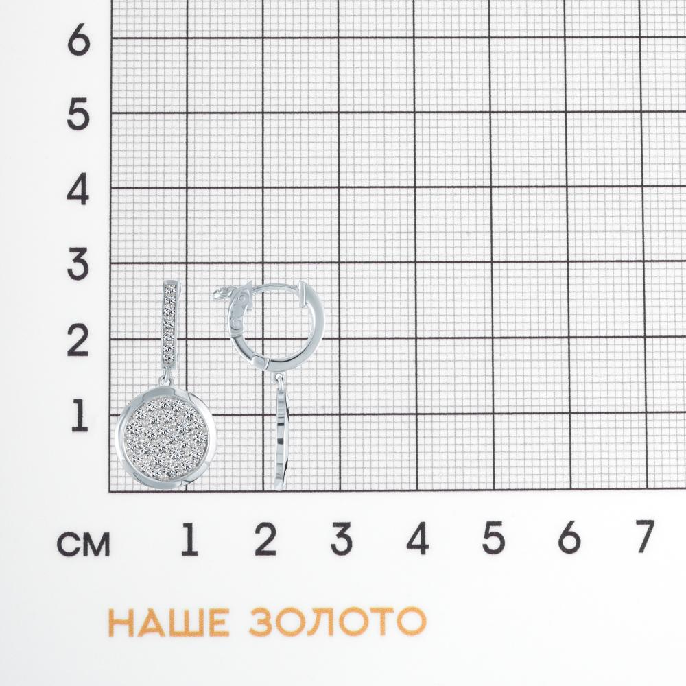 Золотые серьги подвесные Ивел из красного золота 585 пробы ИВЕ1206-Ф266ЦЕВ