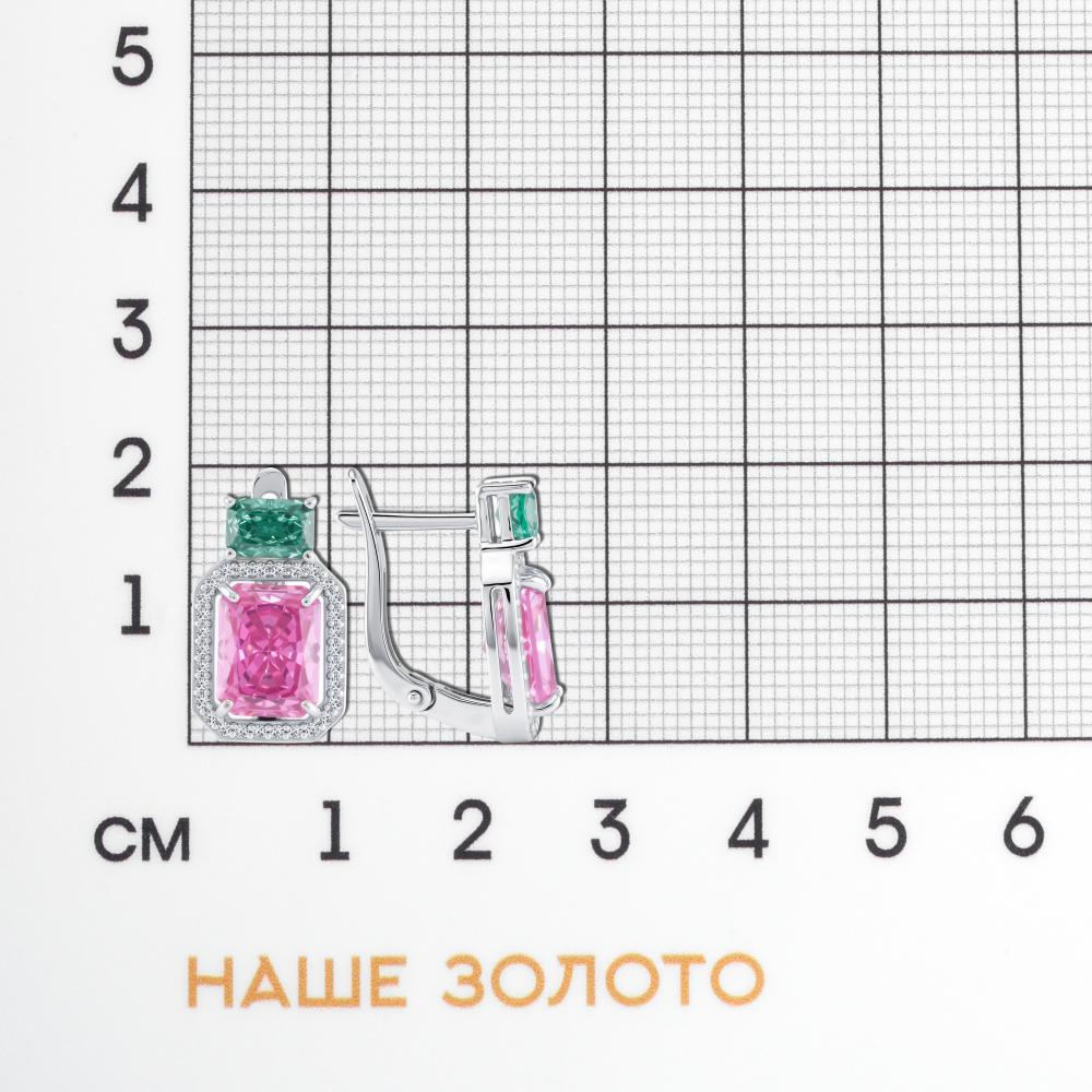 Серебряные серьги Фасет ФЯ02-0153-215-400-21