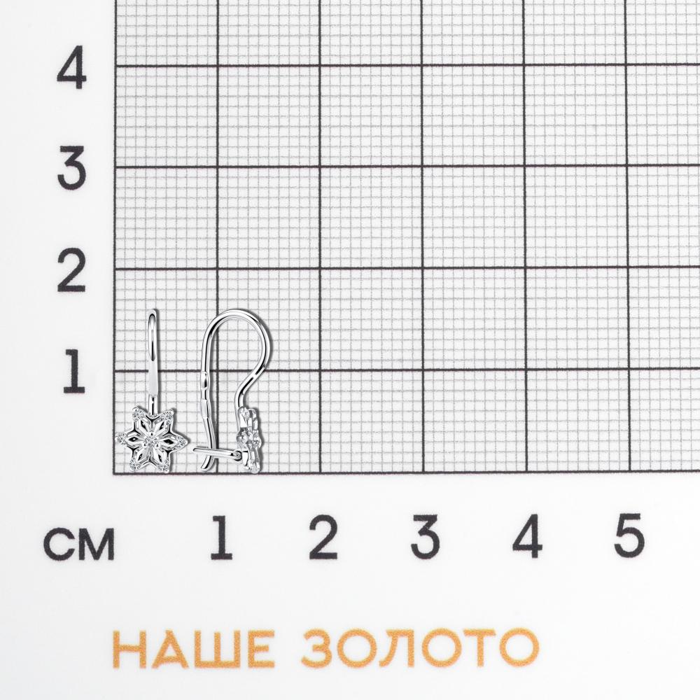 Серебряные серьги детские Иллада 2ИС122773