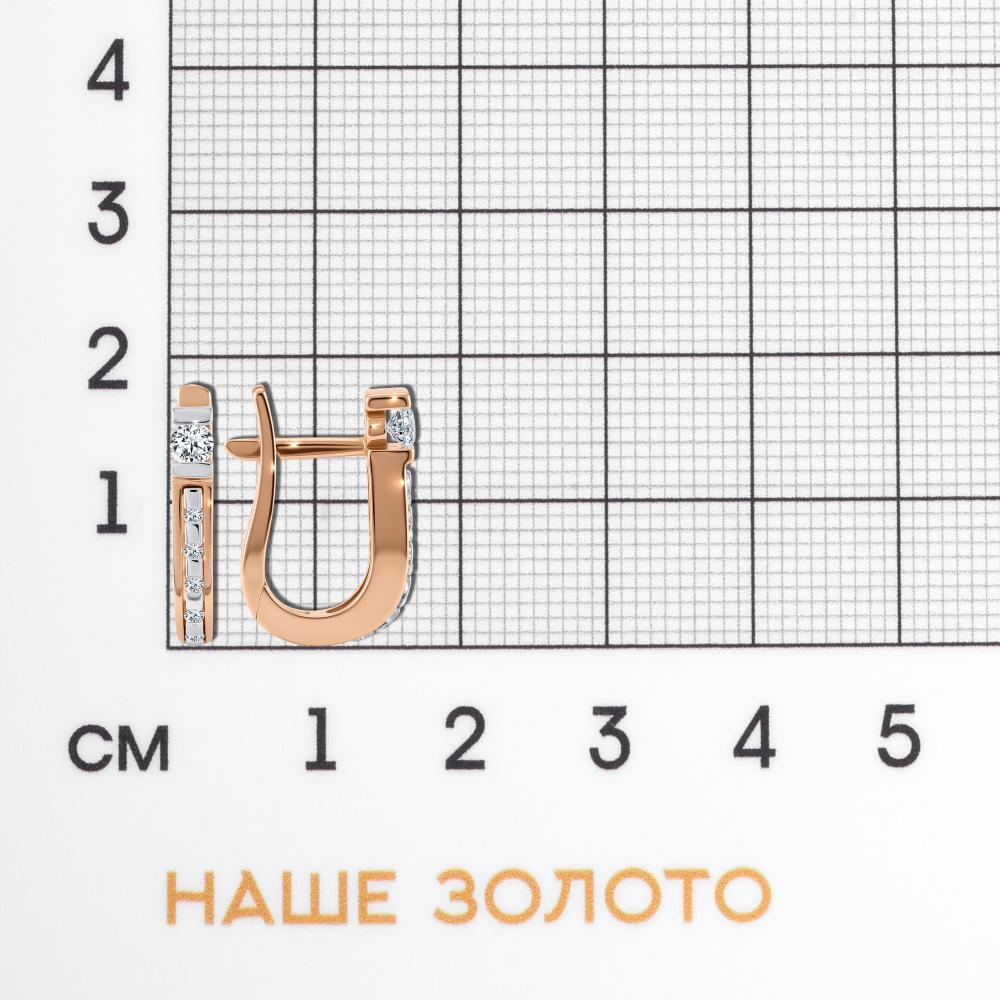 Золотые серьги  из красного золота 585 пробы Т02439023