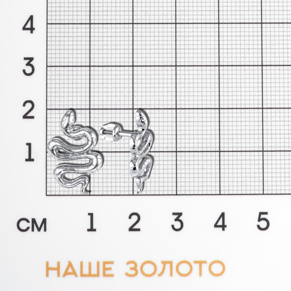 Серебряные серьги гвоздики Иллада 2ИС052692
