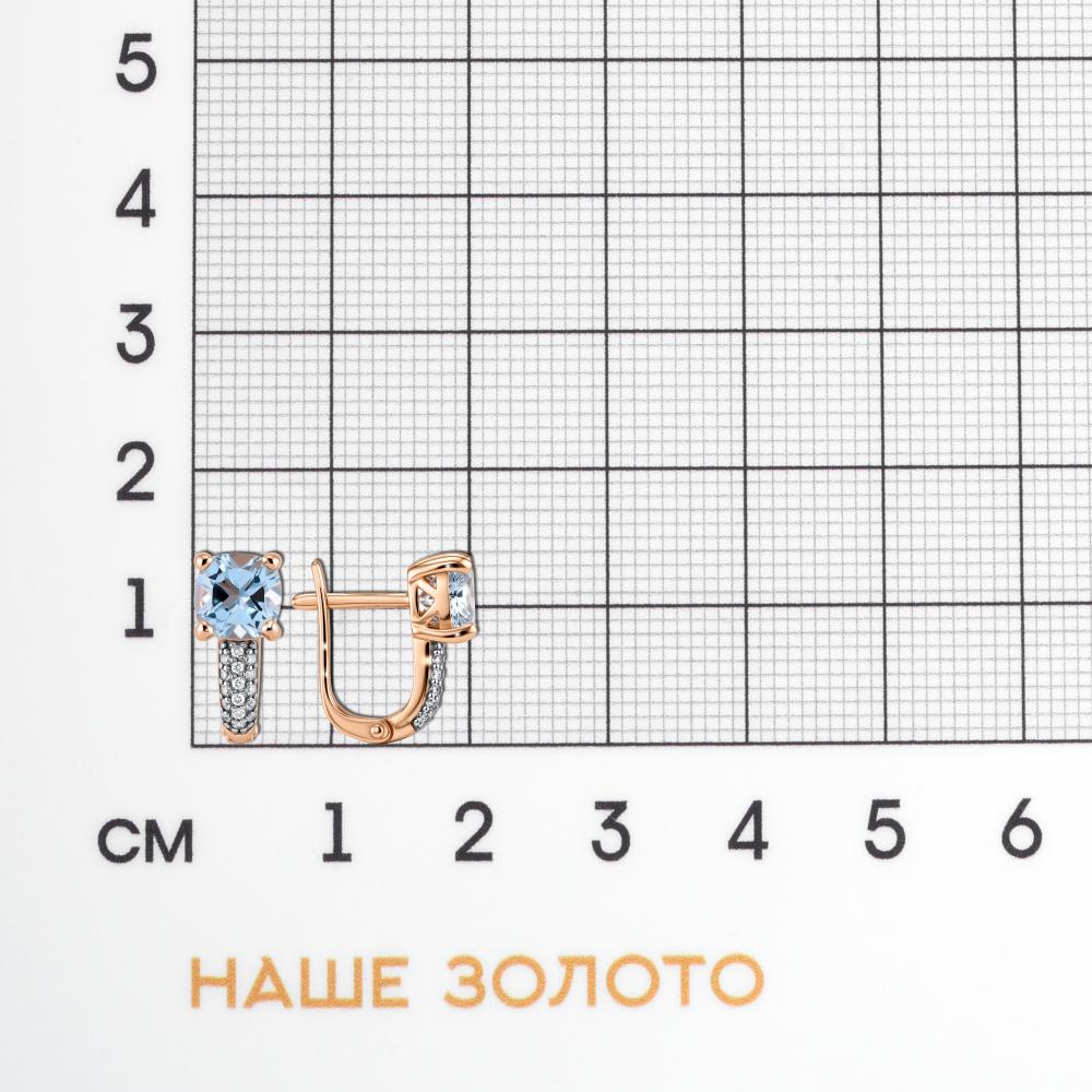 Золотые серьги New gold из красного золота 585 пробы НЮ099495_02_01_005_0002ТГ