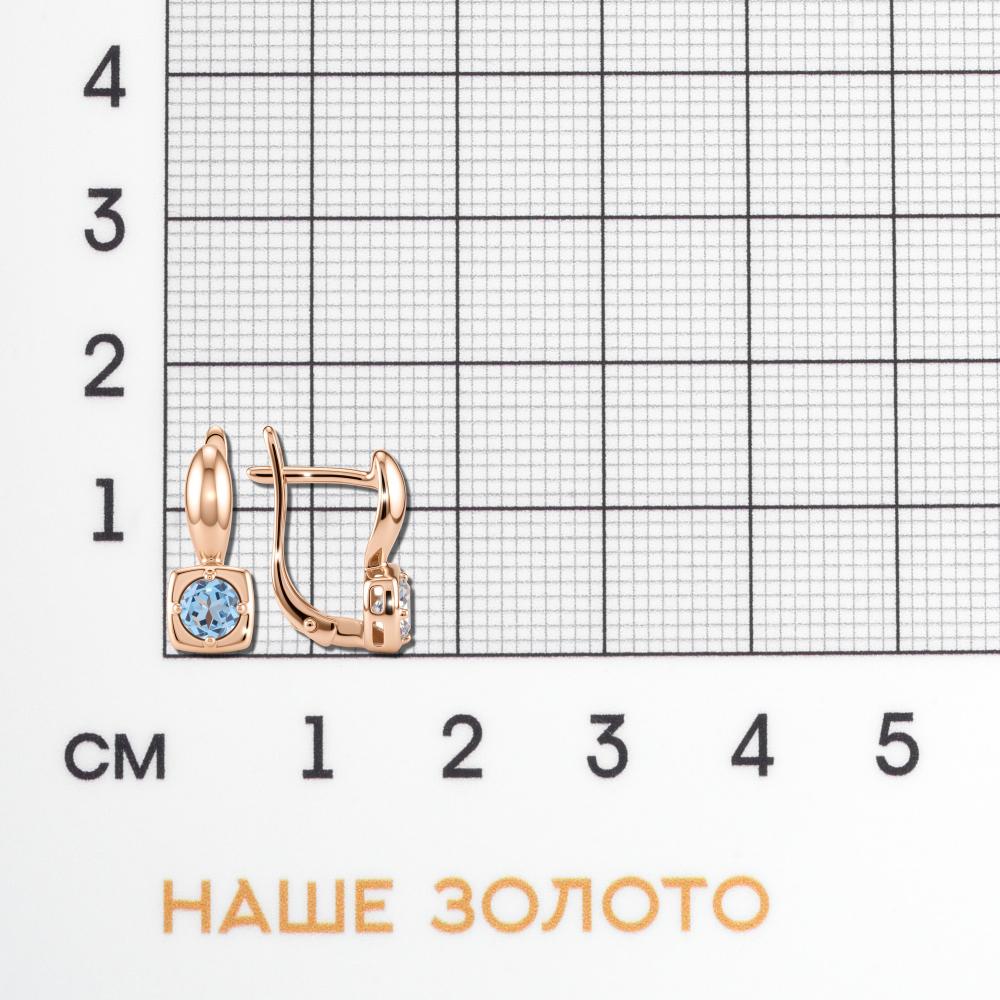 Золотые серьги New gold из красного золота 585 пробы НЮ094489_02_01_000_0020тпсв