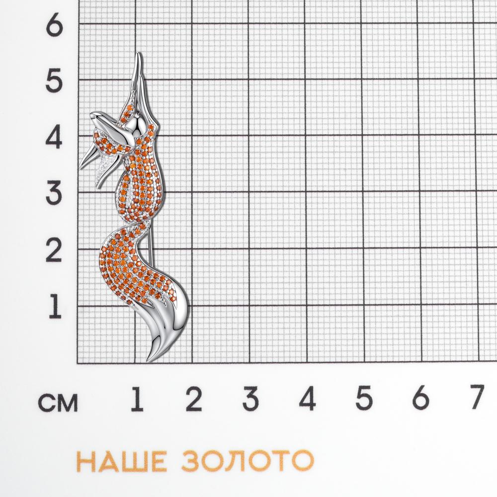 Серебряная брошь Талант ТБ60-72-0007-17957