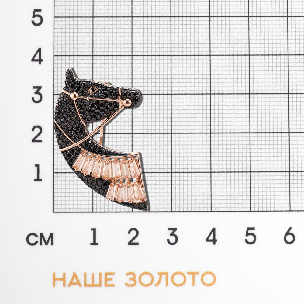 Серебряная брошь Талант ТБ60-7С-0005-17317