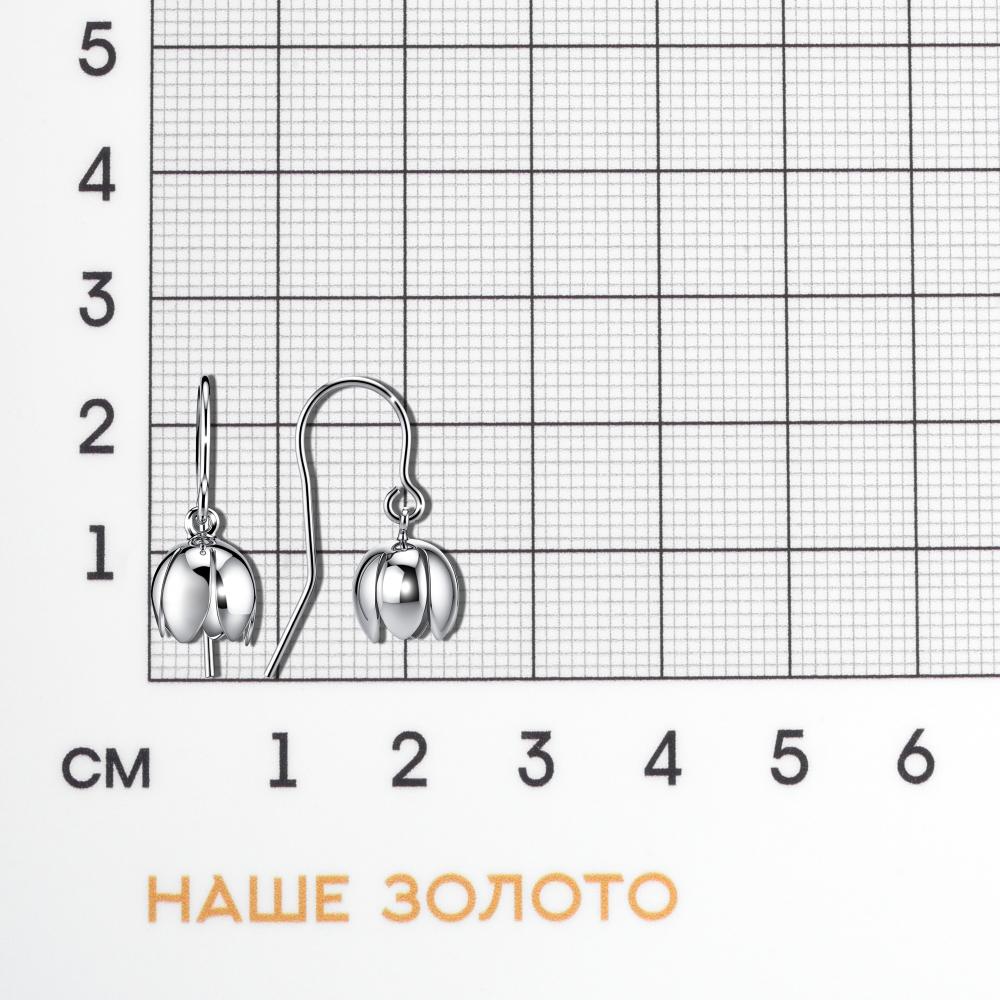 Серебряные серьги протяжки Karen silver design УТЕС1376МРД