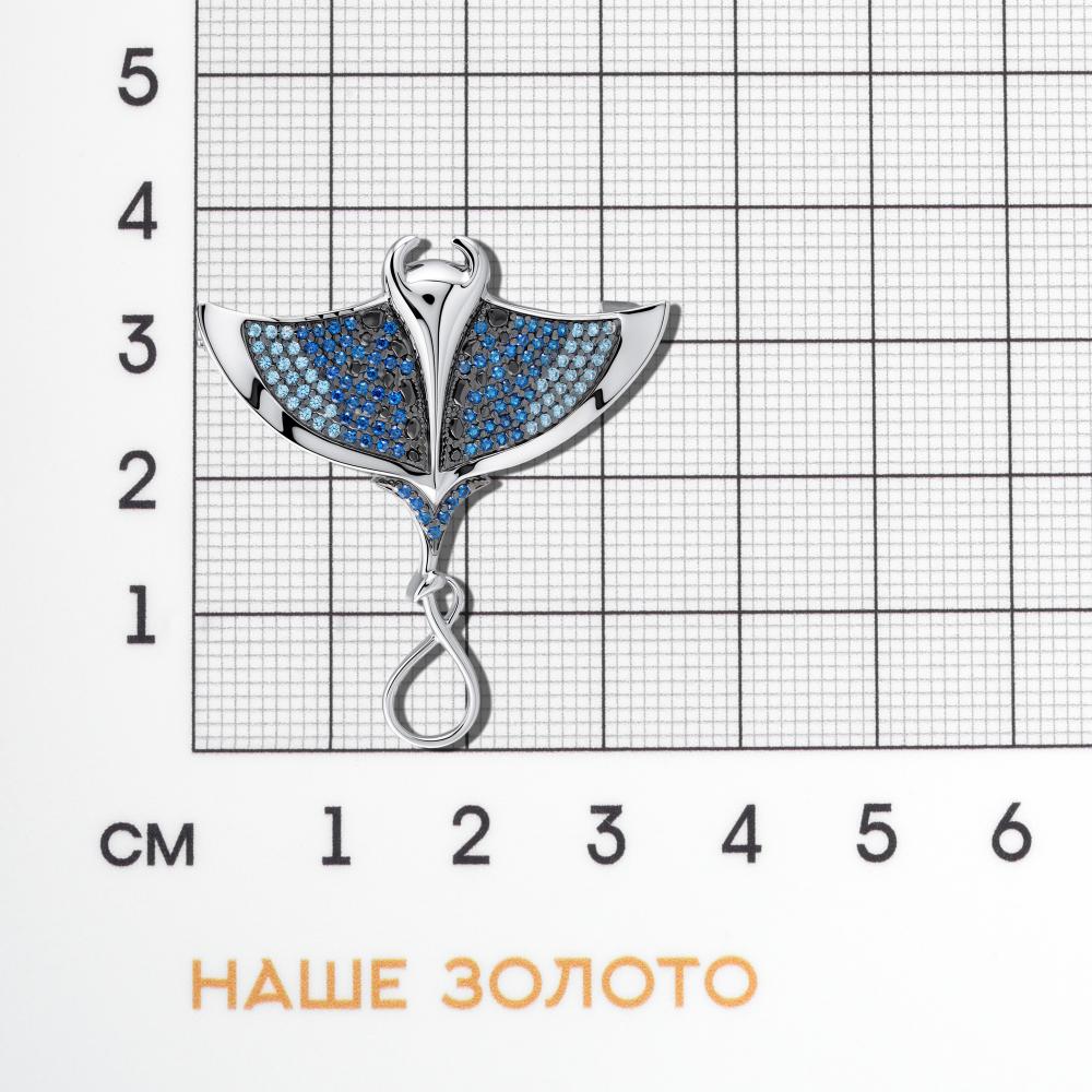 Серебряная брошь Талант ТБ60-75-0004-17958