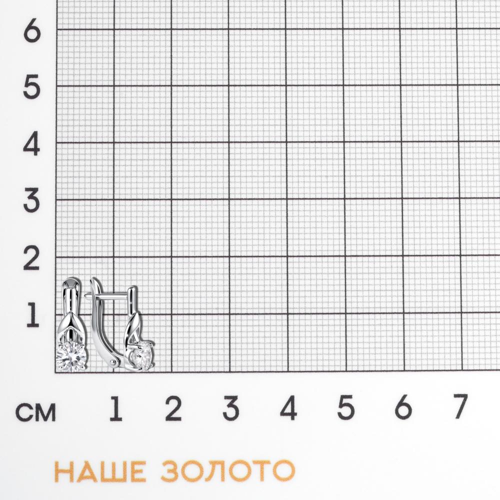 Серебряные серьги  ЗЧС2180841010