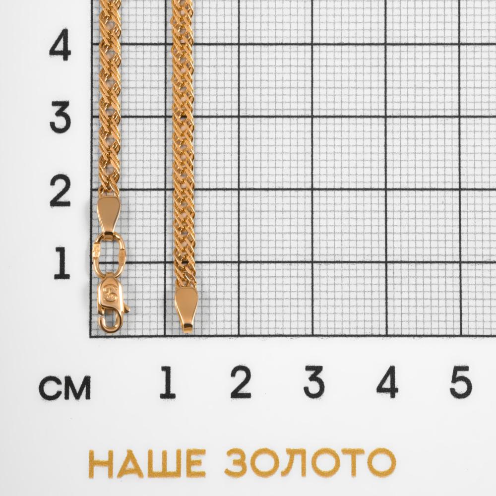 Золотой браслет Krastsvetmet из красного золота 585 пробы КЯНБ12-203 040, размеры от 17 до 19