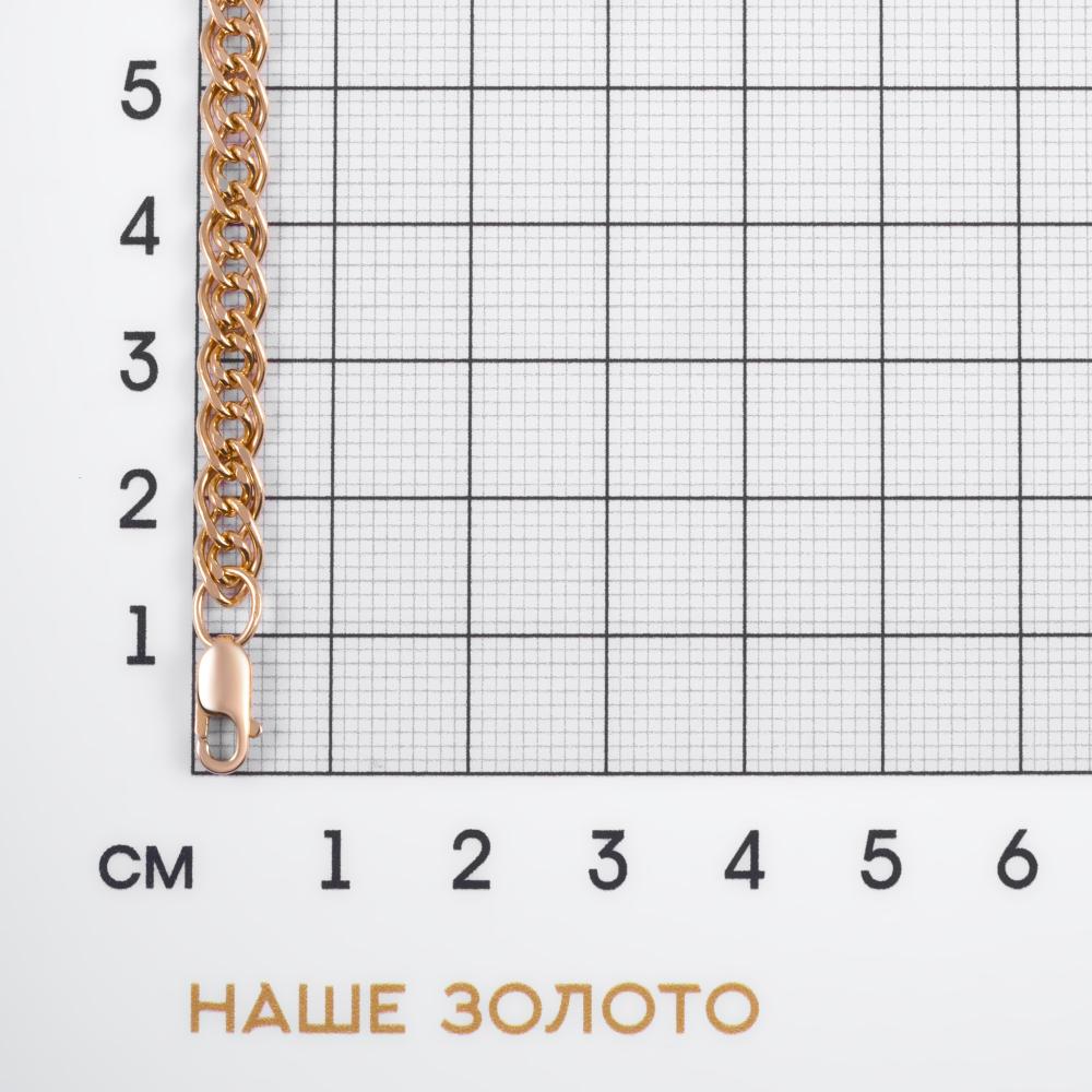 Золотой браслет Ювелир трейд из красного золота 585 пробы ЗБ5КНН080О