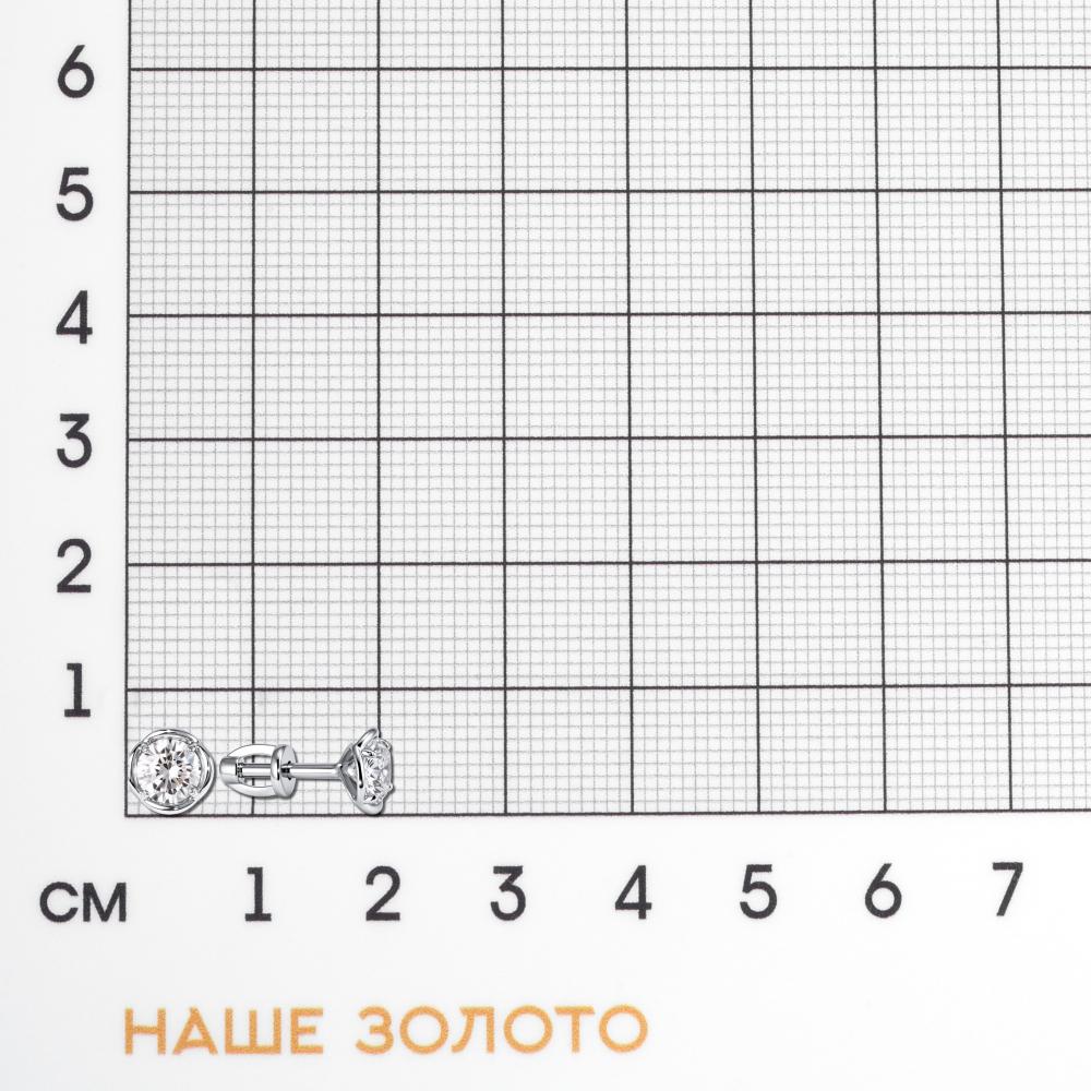 Серебряные серьги гвоздики Золотая столица ЗЧС2139731010