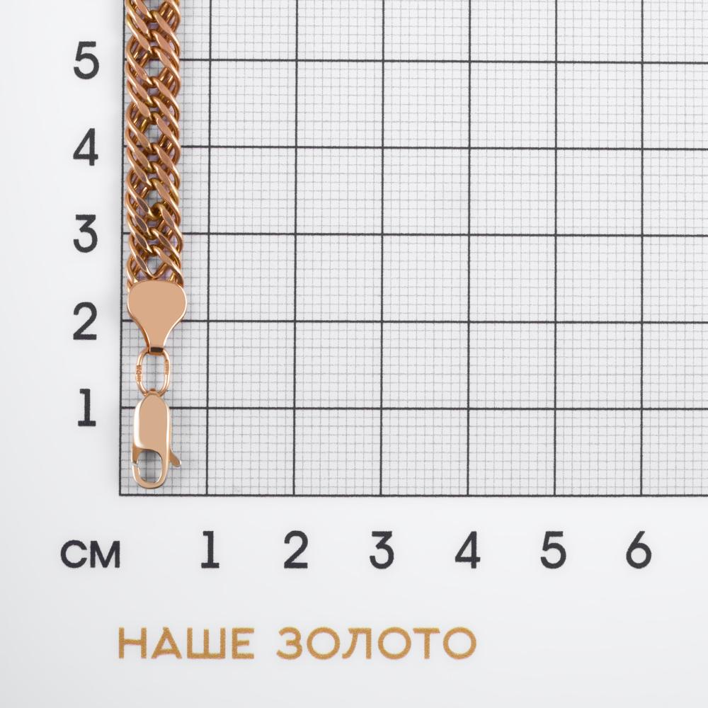 Золотой браслет Ювелир трейд из красного золота 585 пробы ЗБ5КРТР080О