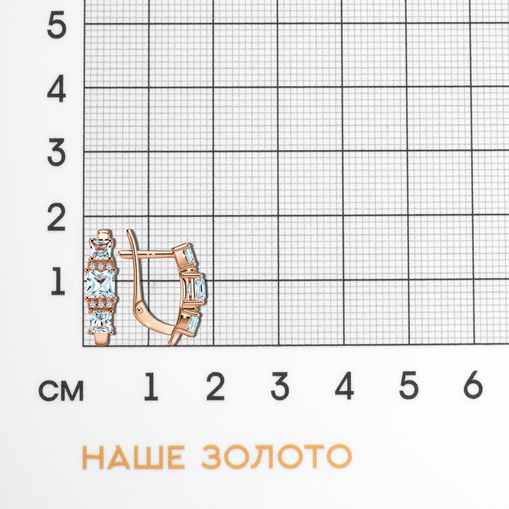 Золотые серьги New gold из красного золота 585 пробы НЮ102020291171