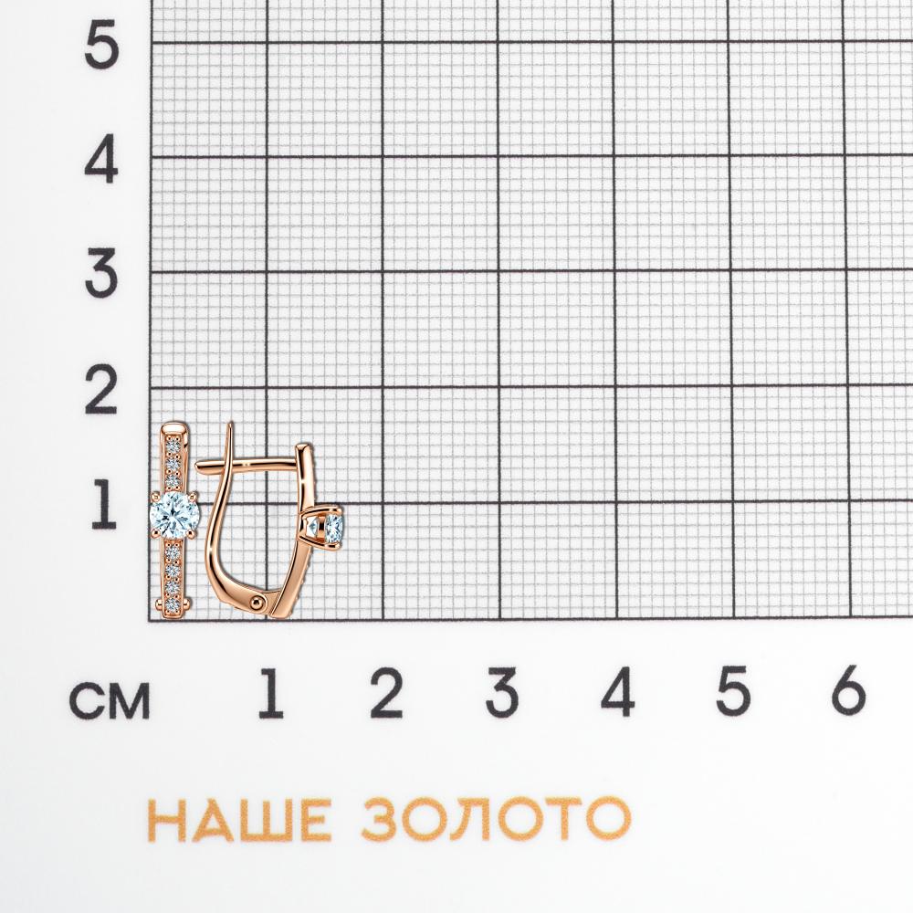 Золотые серьги New gold из красного золота 585 пробы НЮ096162_02_01_005_0002