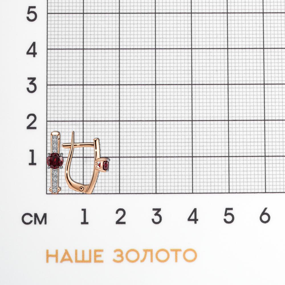 Золотые серьги New gold из красного золота 585 пробы НЮ096162_02_01_009_0009