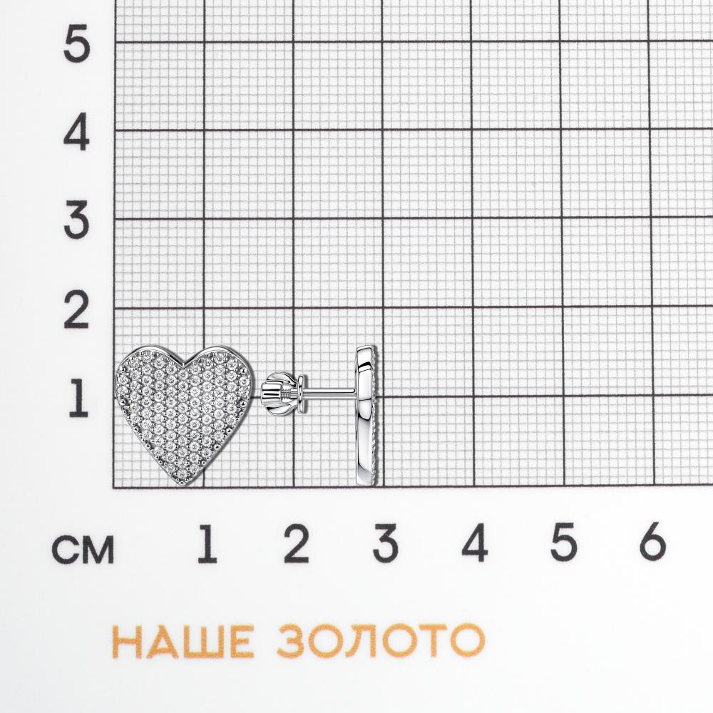 Серебряные серьги гвоздики Иллада 2ИМПс822023