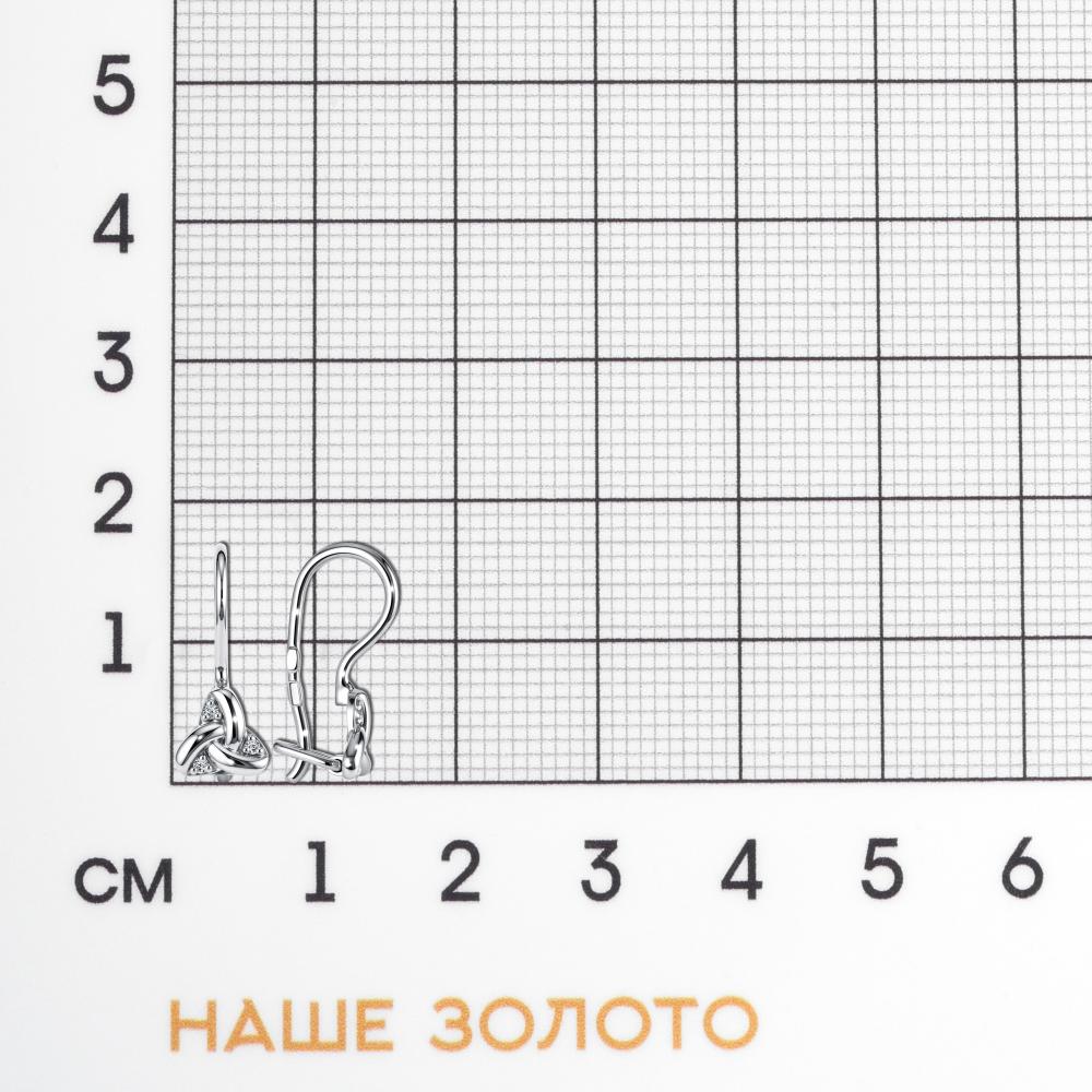 Серебряные серьги детские Иллада 2ИС122460