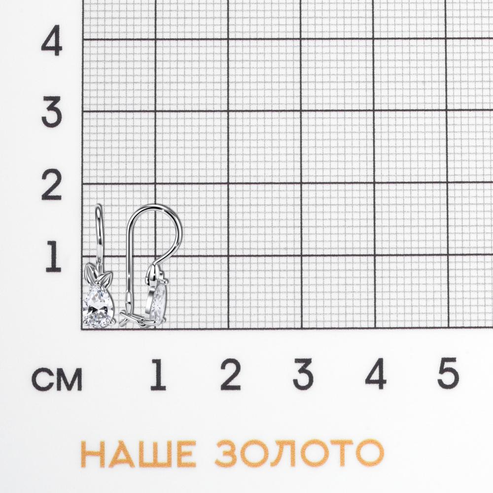 Серебряные серьги  ЗЧС2180661010
