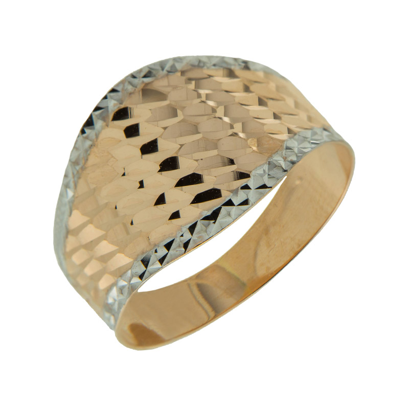 Золотое кольцо Магнат  из красного золота 585 пробы ПЗА012700, размеры от 17 до 21.5