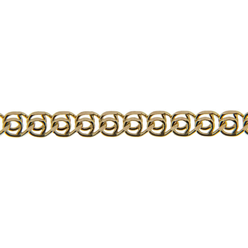 Золотая цепочка Титан из красного золота 585 пробы лав 040 ИНЦЛ140А2-А51, размеры от 40 до 65