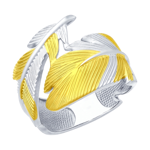 Серебряное кольцо Sokolov ДИ94012412, размеры от 18 до 20.5
