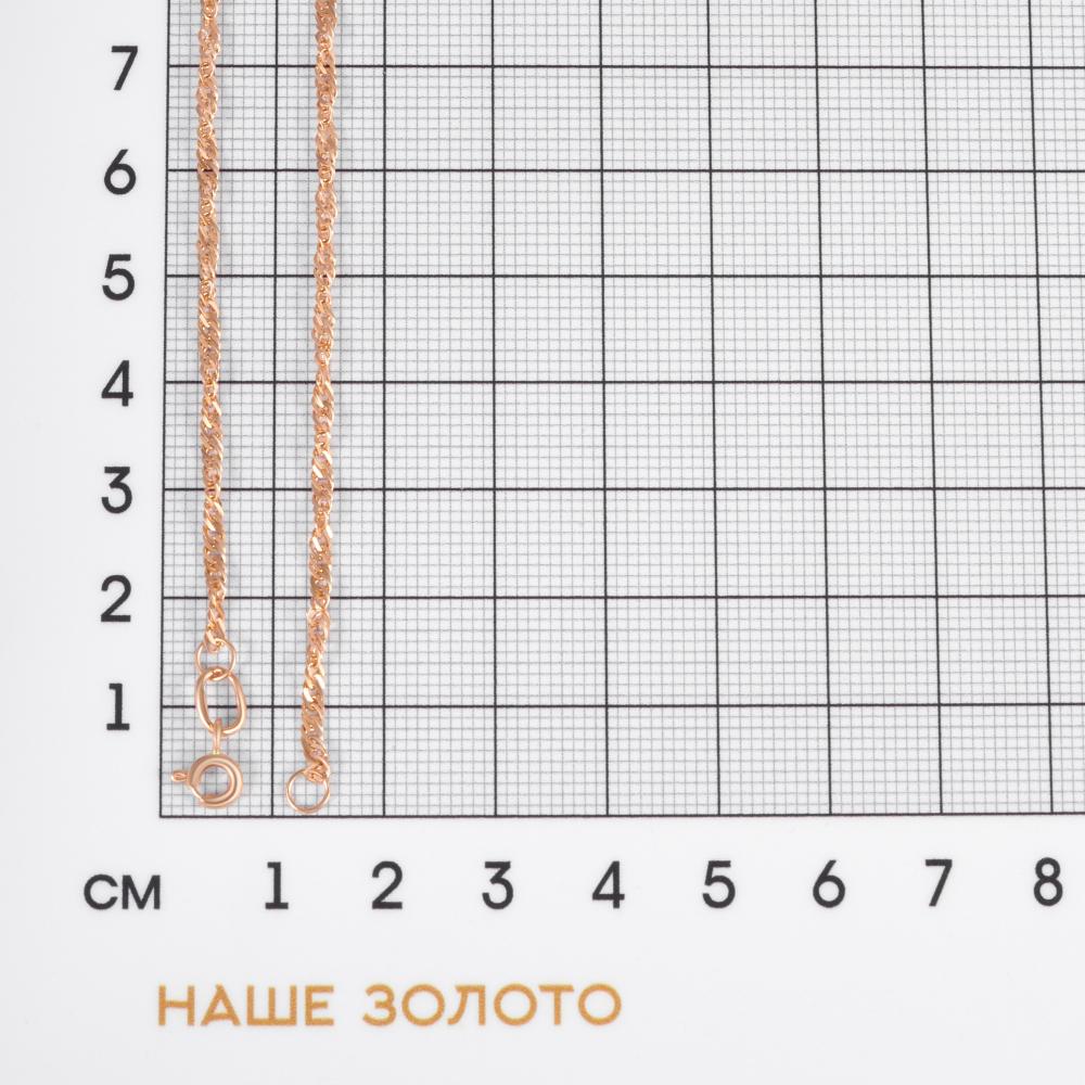 Золотой браслет Топаз из красного золота 585 пробы ТЗБПН20412035, размеры от 16 до 19