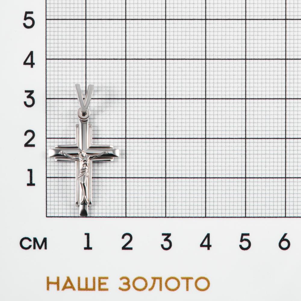 Крест из белого золота 000-267990 | Купить в рассрочку | Интернет-магазин  НАШЕ ЗОЛОТО