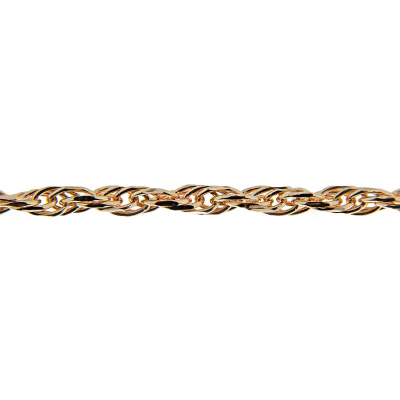 Золотая цепочка Адамас из красного золота 585 пробы АСЦЯ330ВА8П-А51, размеры от 40 до 60