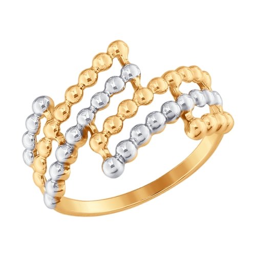 Золотое кольцо Sokolov из красного золота 585 пробы ДИ017591, размеры от 17 до 19