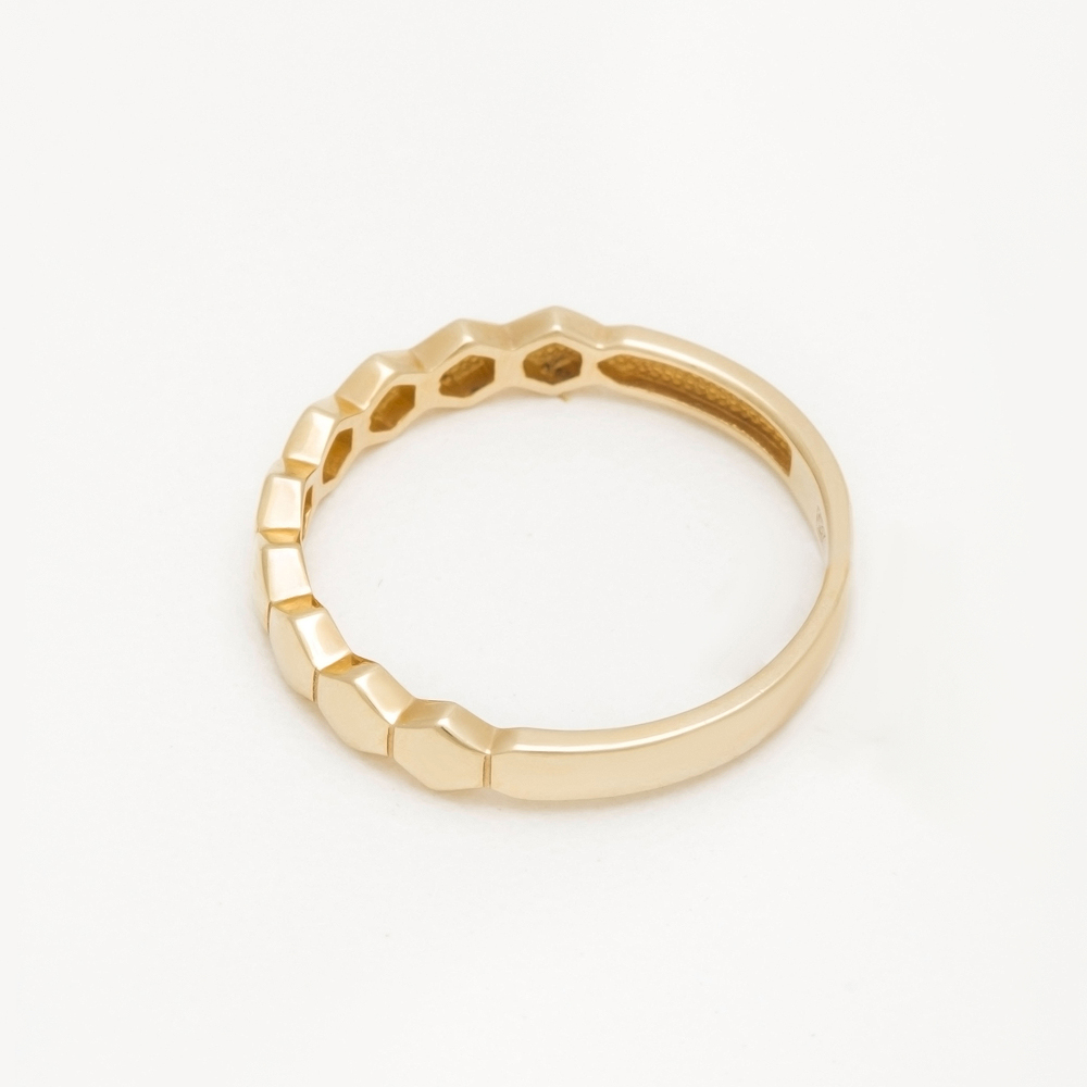 Золотое кольцо Белый бриллиант из красного золота 585 пробы со вставками из драгоценных камней (бриллиант) ЮЗ1-11-0857-301, размеры от 16 до 17.5