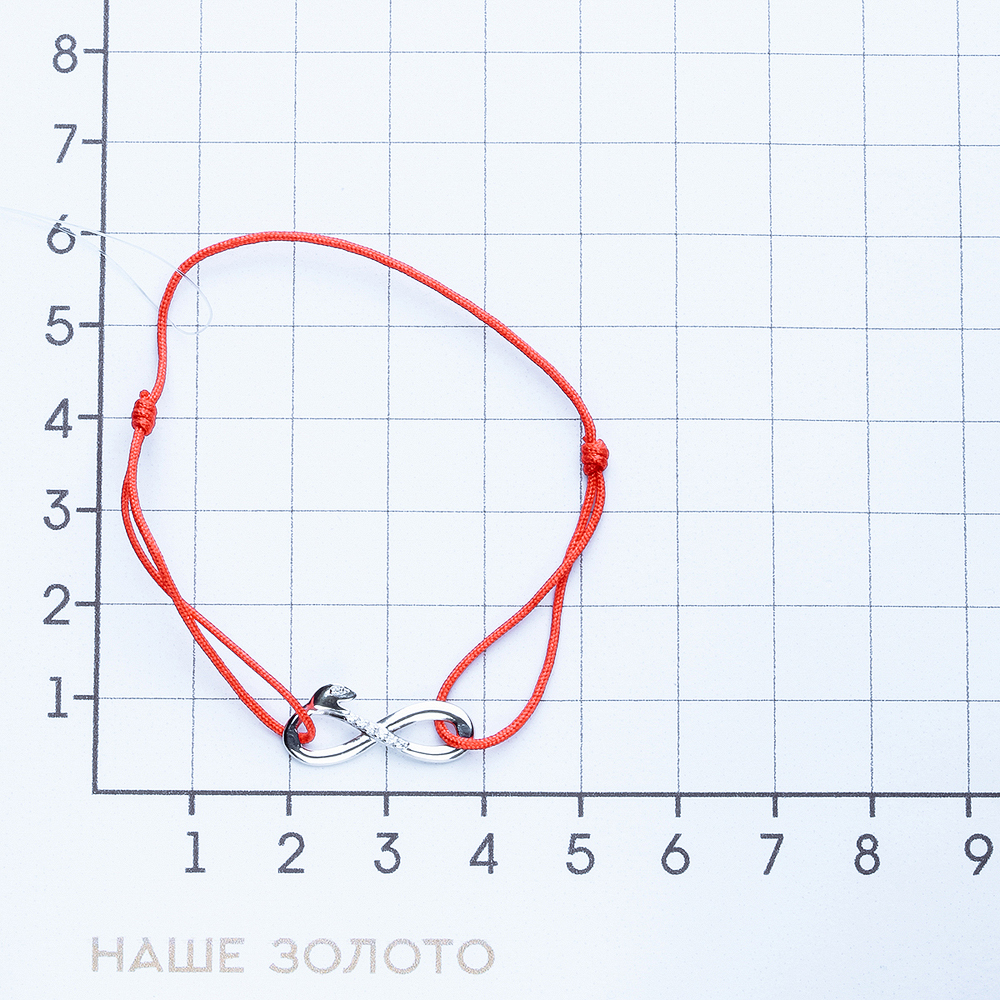 Серебряный браслет Efremof  со вставками (фианит) ЮП1410011309, размеры от 16 до 18